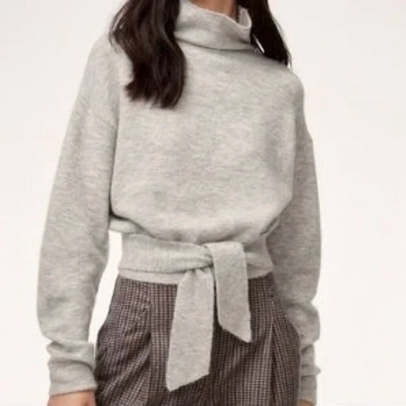 Aritzia Lorin Sweater Grey Size Small - Picture 1 of 9